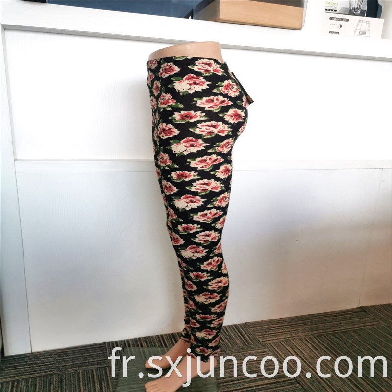 Peony Printed Indoor Under Wear Leggings